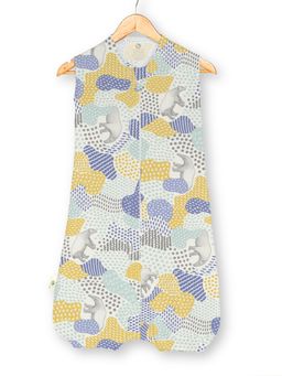 Cocoon Care - Organic Bamboo Sleeping Bag for Baby Boys and Girls, Patchy Print