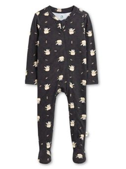 Cocoon Care - Baby Black Bamboo Cotton Knit Penguin Printed Onesies