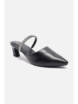 Allen Solly - Women Black Party Heeled Mules
