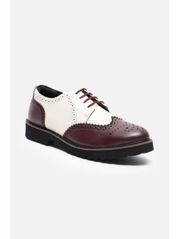Allen Solly - Women Maroon Casual Lace Up Brogues