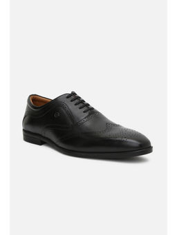 Louis Philippe - Men Black Leather Lace Up Brogues