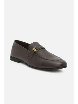 Louis Philippe - Men Brown Slip-On Loafers