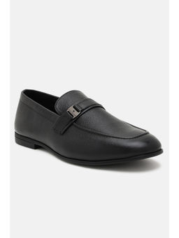 Louis Philippe - Men Black Slip-On Loafers