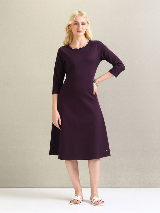 Buy U.S. POLO ASSN. Ponte Roma Knit A-Line Midi Dress Online