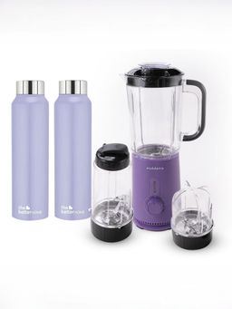The Better Home - Set Of 2- Nutri Blender (Purple) & 2Pcs Simplex 1000Ml (Purple)