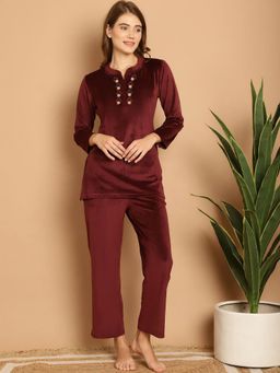 Aerowarm - Velvet Long Nightsuits (Set of 2)