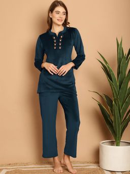 Aerowarm - Velvet Long Nightsuits (Set of 2)
