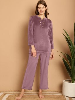 Aerowarm - Velvet Long Nightsuits (Set of 2)
