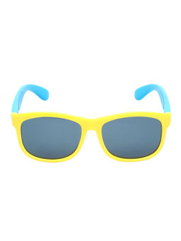 Spiky - Yellow Frame Grey Polarised Lens Wayfarer Sunglasses