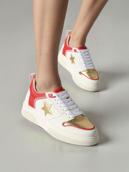 Whitesta - Women White Leather Sneakers