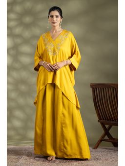 HAAVI BY PURAB - Yellow Ilaa Embroidered Tunic