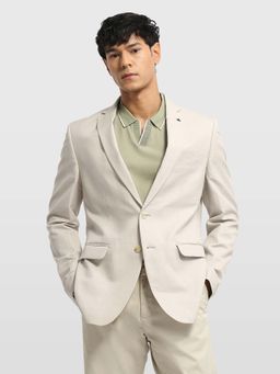 Arrow - Mens Body Tailored Fit Twill 1851 Beige Blazer