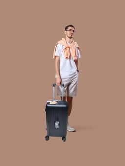 The Clownfish - Travel Trolley Suitcase 20Inch- Black- (40L) Small