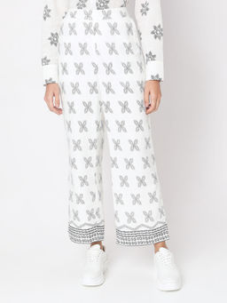 VERO MODA - White Linen Wide Leg Pant
