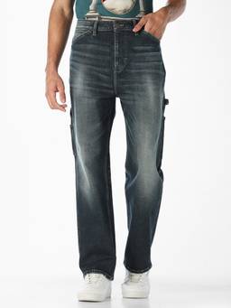 Jack & Jones - Men Dark Wash Dario Loose Fit Jeans