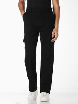 Jack & Jones - Men Black Dario Cargo Jeans