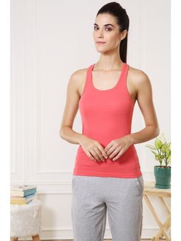 Van Heusen Woman Lingerie and Athleisure - Van Heusen Women Antibacterial & Colour Fresh Tank Top - Orange Candy