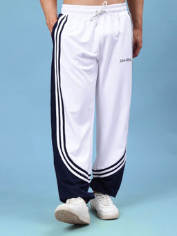 WEARDUDS - Frenzy Curve Contrast Joggers Whie