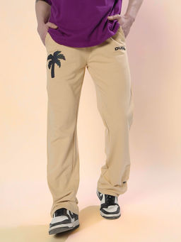 WEARDUDS - Phoenix Digital Printed Trackpants Beige