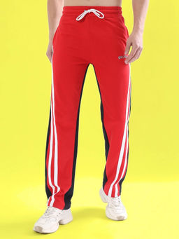 WEARDUDS - Skater Korean Baggy Trackpants Red