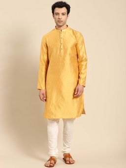Amodh by Kisah - Men Mustard Kurta