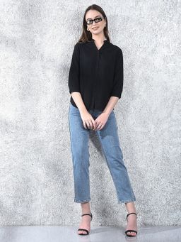CRIMSOUNE CLUB - Women Blue Straight Jeans