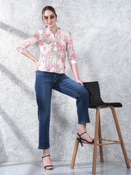 CRIMSOUNE CLUB - Women Blue Straight Jeans