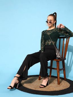 STREET 9 - Green Lace Jumpsuit