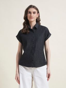 Beatnik - Women Black Casual Shirt