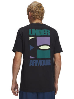 Under Armour - Mens Block Logo Short Sleeve Black T-Shirt
