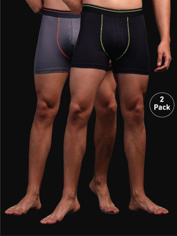 Technosport - Men Multi-Color Elasto Lite Underwear Trunks (Pack of 2)