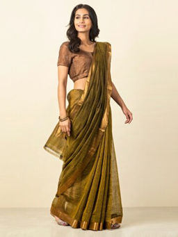 Fabindia - Cotton Mangalgiri Woven Sari