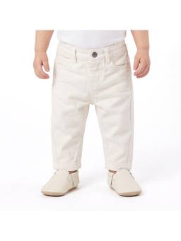 MINI KLUB - Baby Boys White Regular Denim Shorts