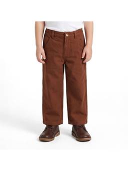 MINI KLUB - Boys Brown Cotton Wide Leg Pant