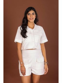 Jiraazi - Lily Banana Crepe Shirt with Shorts
