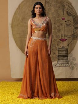 Arpita Sulakshana - Apricot Cape Co-Ord Set