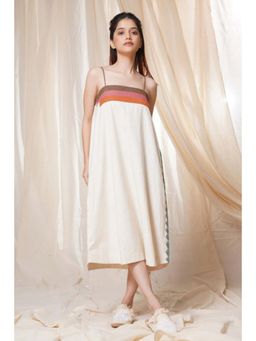 Thread Game - Striped Legacy - Spaghetti Styled Ethical Fashion Applique Dress