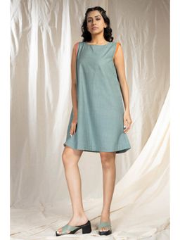 Thread Game - Khadi Cascade- Handloom Relaxed Fit Mid-Length Dress