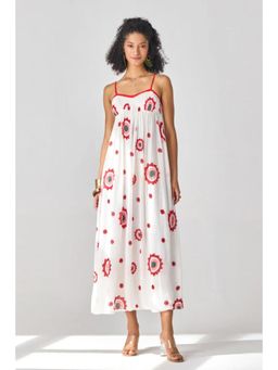 Verb - Ivory Skyla Embroidered Maxi Dress