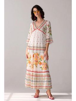 Verb - Ivory Delilah Embroidered Maxi Dress