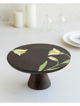 AURUM CRAFTS - Mirra Hand Painted Wooden Cake Stand