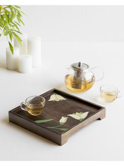 AURUM CRAFTS - Mirra Hand Painted Wooden Tray