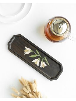 AURUM CRAFTS - Mirra Hand Painted Wooden Sleek Platter