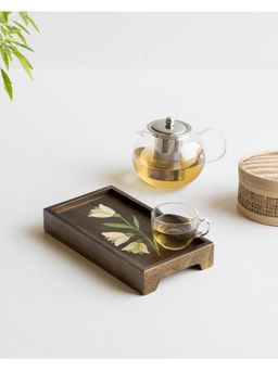 AURUM CRAFTS - Mirra Hand Painted Wooden Tray (S)