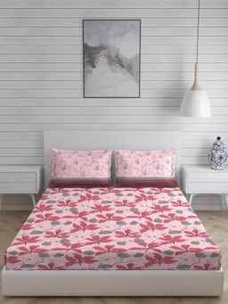 Layers - Colorado Cotton Rich 225 TC Bedsheet Set (Pink)