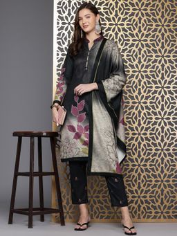CAYMAN - Multi-Color Ethnic Motifs Printed Regular Kurta with Pant and Dupatta