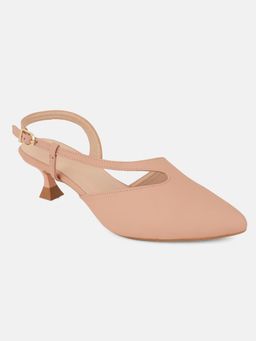 Drop Bold - Pink Pointed Toe Stiletto Heel Sandal Heels For Women