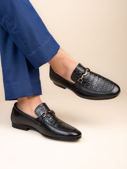Hydes N Hues - Men Black Loafers