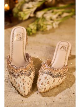 House of Vian - Shabnam Beige Mules