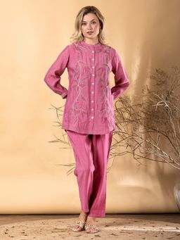Readiprint - Women Embroidered Silk Co-Ord Set